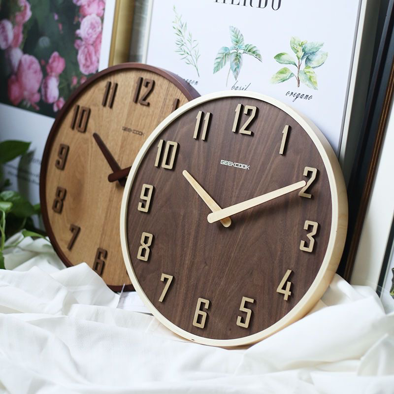 Luxury Lifestyle Aesthetic - Japanese Aesthetic Wall Clock Living Room