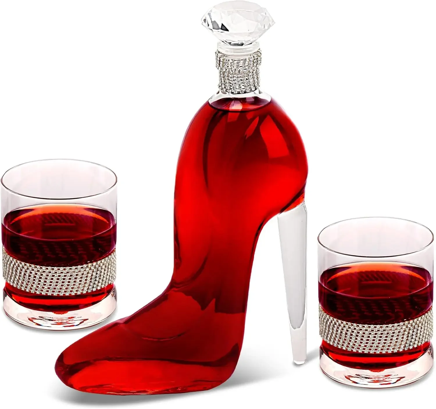 High-Heeled Shoes Shape Whiske - Glass Decanter Whiskey のレビューと価格