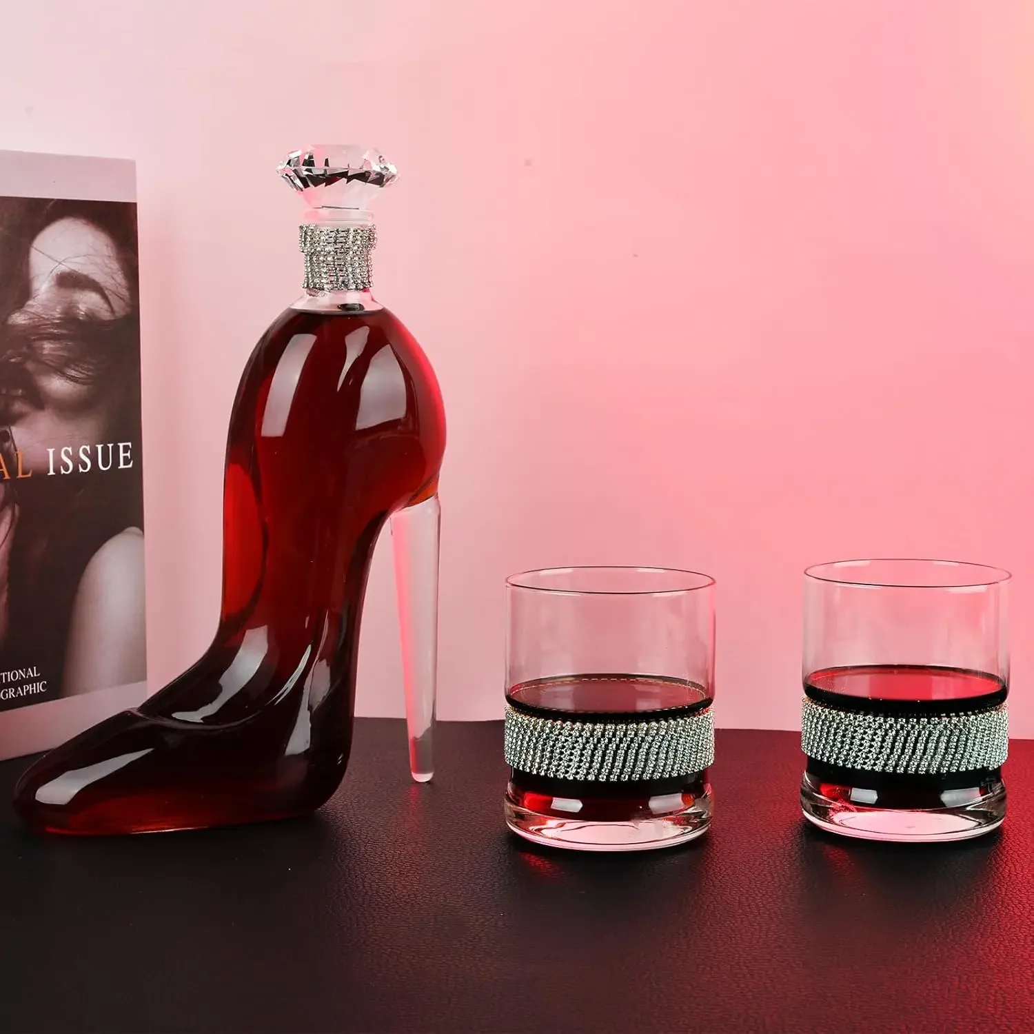 High-Heeled Shoes Shape Whiske - Glass Decanter Whiskey のレビューと価格