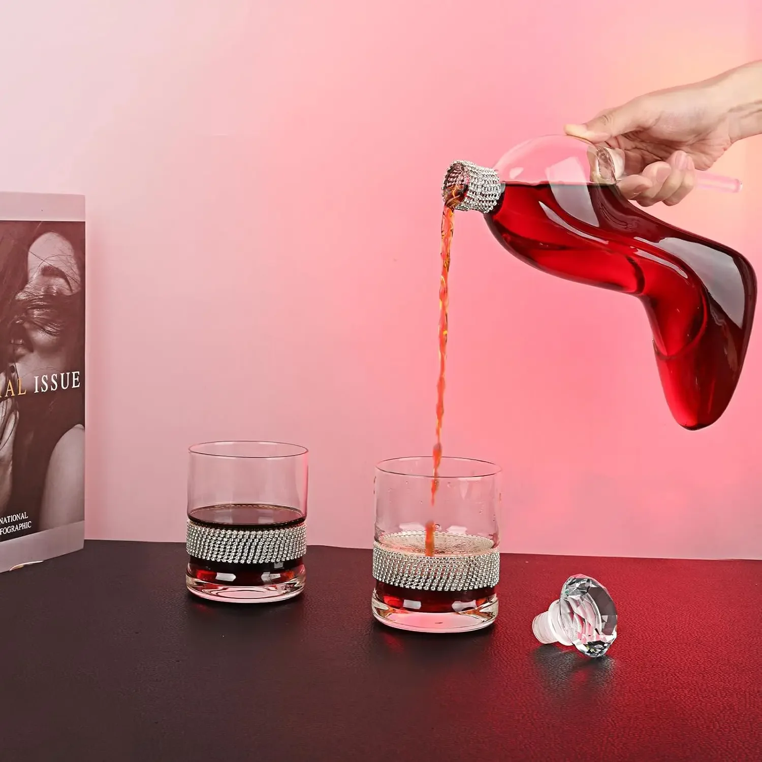 High-Heeled Shoes Shape Whiske - Glass Decanter Whiskey のレビューと価格