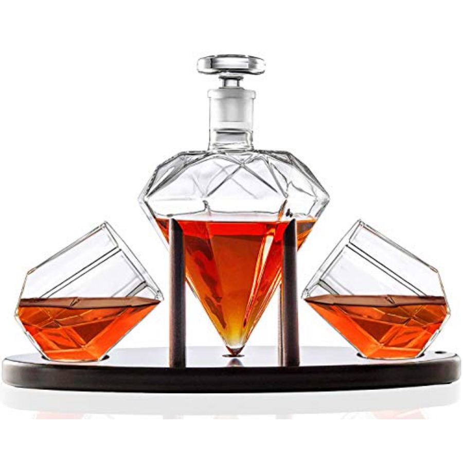 Whiskey Decanter Diamond shape - Glass Decanter Whiskey のレビューと価格