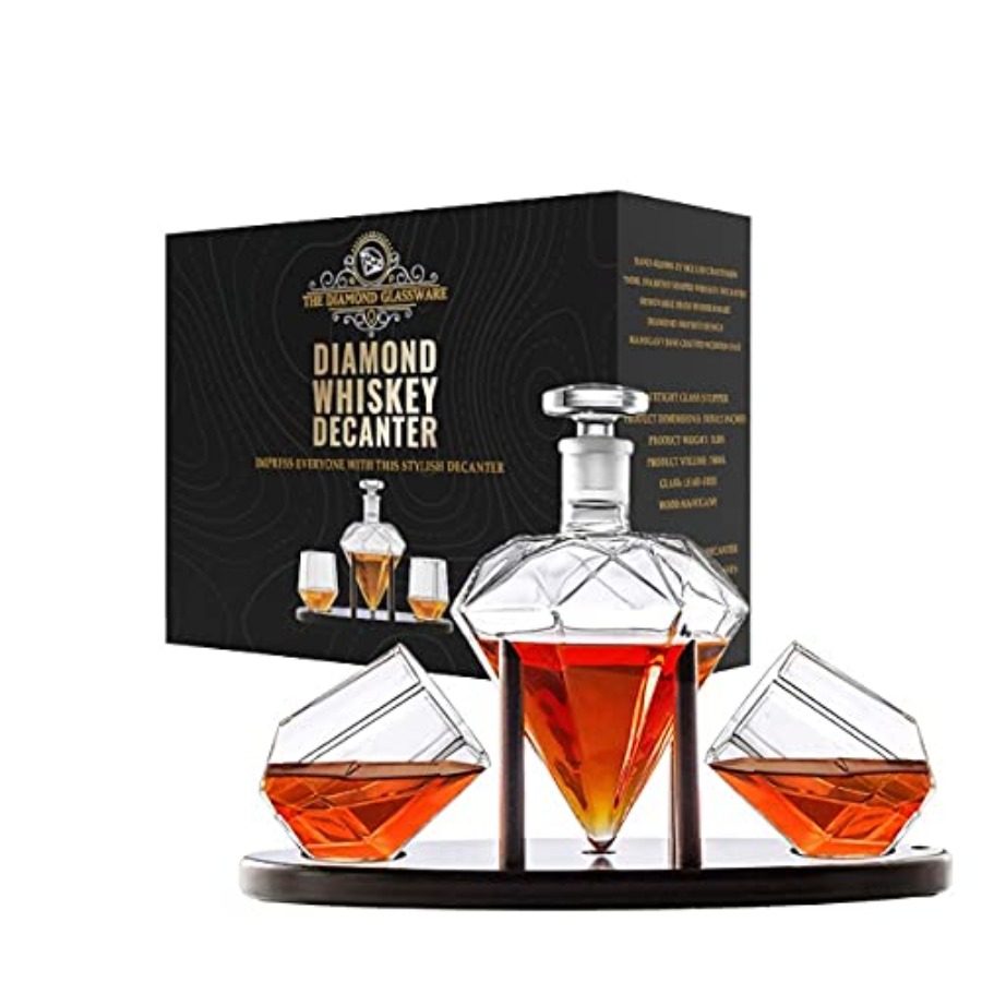 Whiskey Decanter Diamond shape - Glass Decanter Whiskey のレビューと価格