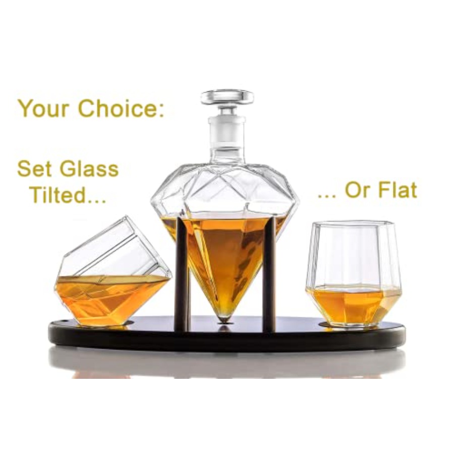 Whiskey Decanter Diamond shape - Glass Decanter Whiskey のレビューと価格