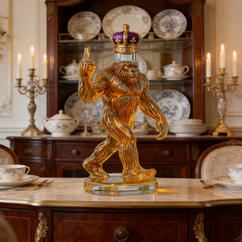 Funny Bigfoot Crown Whiskey De - Glass Decanter Whiskey のレビューと価格