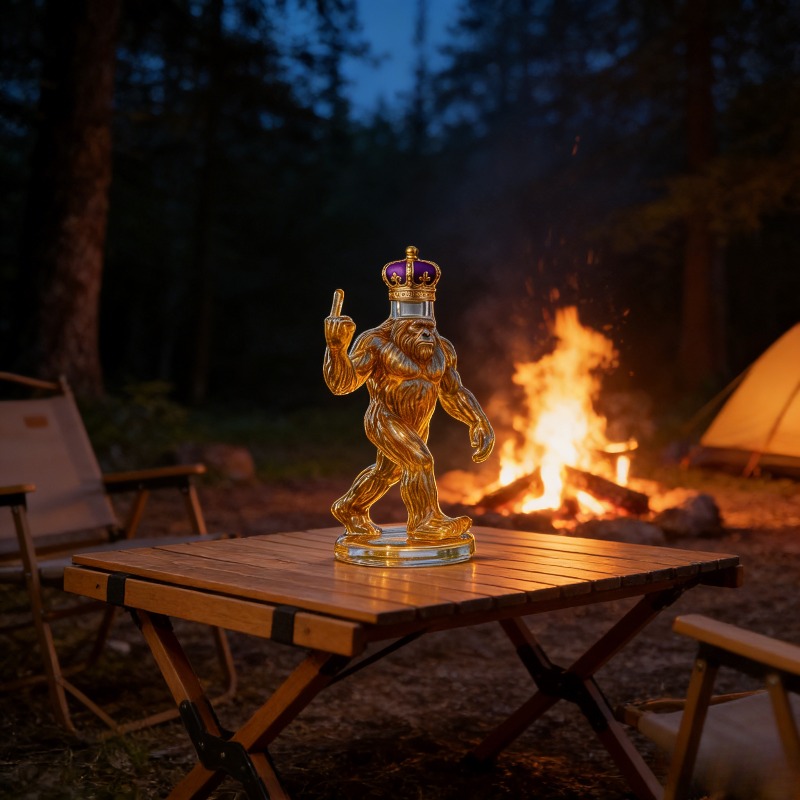 Funny Bigfoot Crown Whiskey De - Glass Decanter Whiskey のレビューと価格