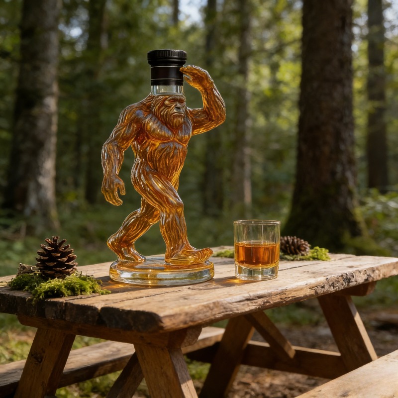 Funny Bigfoot Crown Whiskey De - Glass Decanter Whiskey のレビューと価格