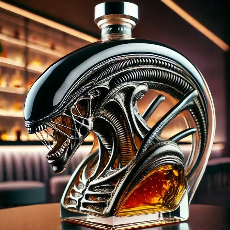 Alien Xenomorph Shaped Whiskey - Glass Decanter Whiskey のレビューと価格