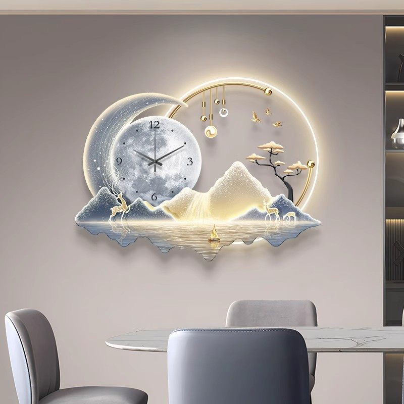 Art Mural Led Clock Wall Luxur - Luxury Lifestyle Aesthetic のレビューと価格