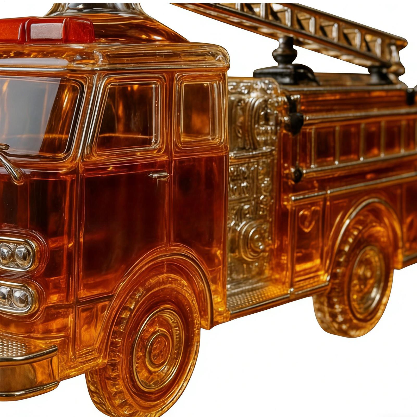 Whiskey Bottle 300ml Fire Truc - Glass Decanter Whiskey のレビューと価格