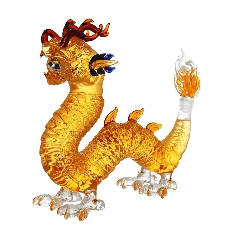 Dragon shaped Chinese Zodiac w - Glass Decanter Whiskey のレビューと価格