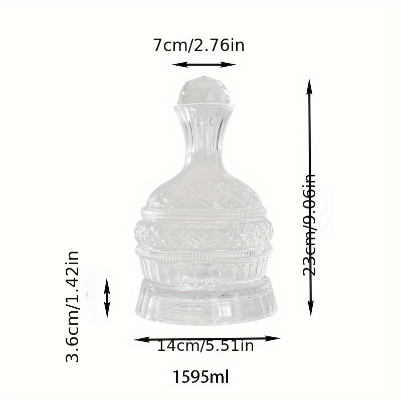 Crystal Wine Decanter Elegant  - Glass Decanter Whiskey のレビューと価格