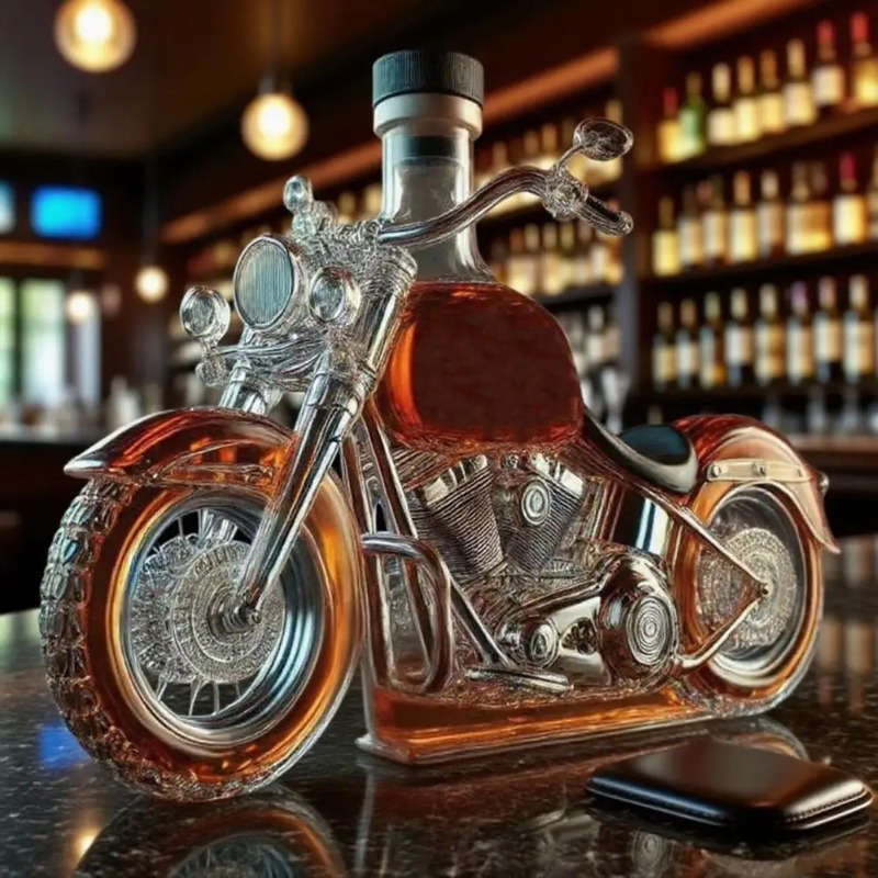 Motorcycle Style Whisky Decant - Glass Decanter Whiskey のレビューと価格