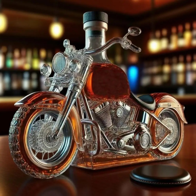 Motorcycle Style Whisky Decant - Glass Decanter Whiskey のレビューと価格