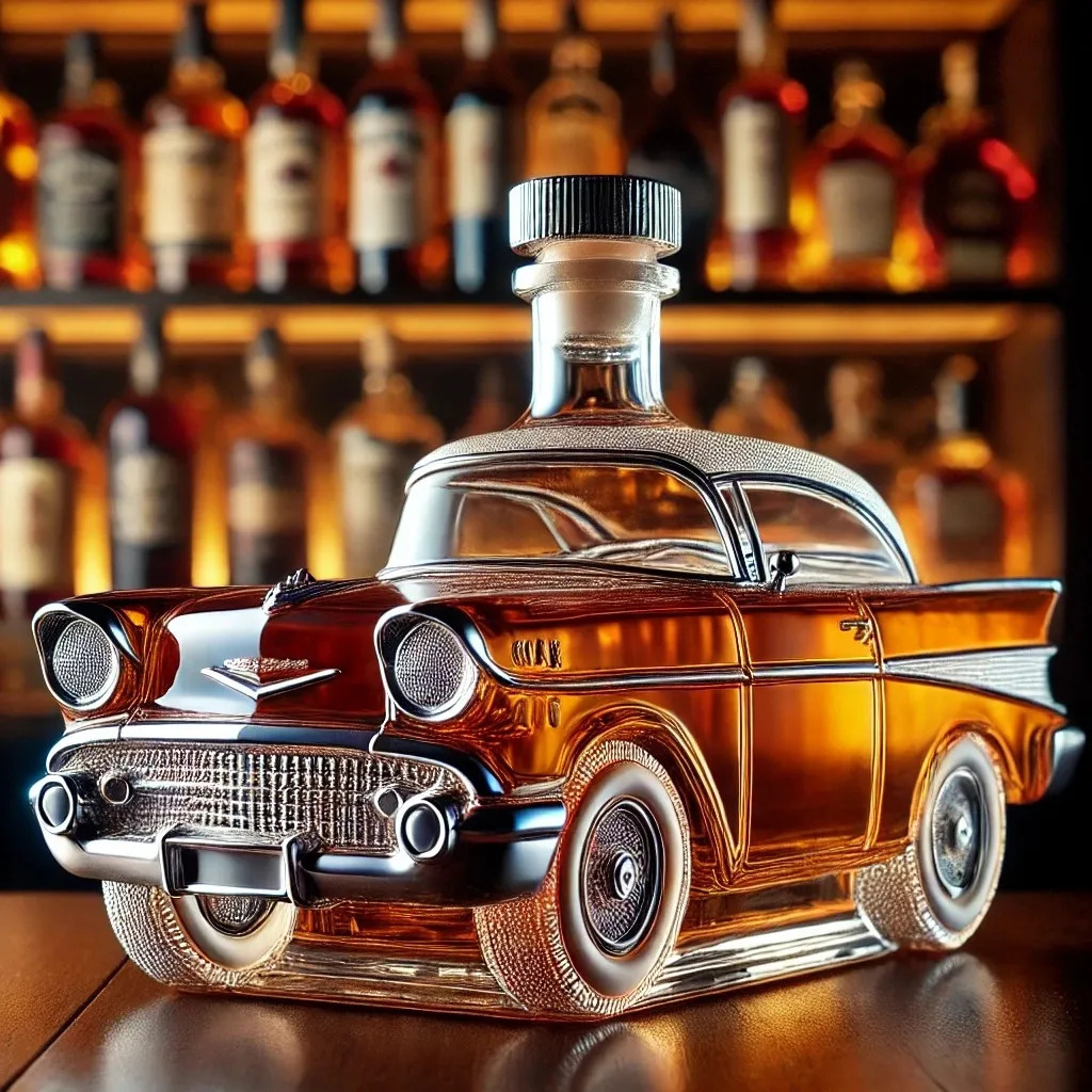Vintage Car-Shaped Glass Liquo - Glass Decanter Whiskey のレビューと価格
