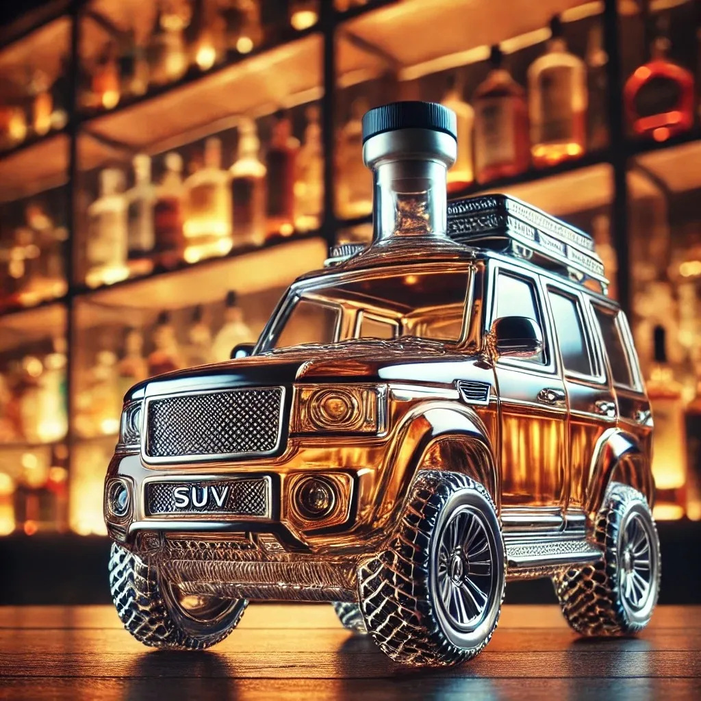 Vintage Car-Shaped Glass Liquo - Glass Decanter Whiskey のレビューと価格